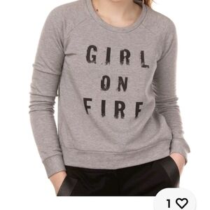 Capitol Couture by Trish Summerville Hunger Games GIRL ON FIRE sweatshirt NWT